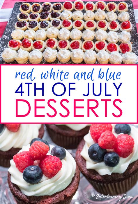 12 red, white and blue recipes to celebrate the Fourth of July.